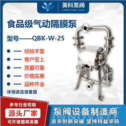QBK-W-25PFBTF卫生级气动隔膜泵